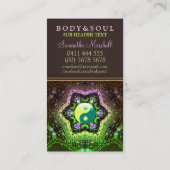Heart Energy YinYang New age Visitekaartjes (Achterkant)