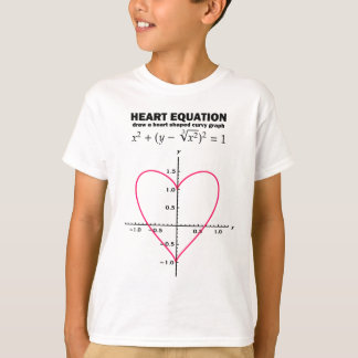 heart equation: mathematics t-shirt
