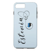 Heart Estonia Mobile Phone Case, Estonian Case-Mate iPhone Case (Achterkant)