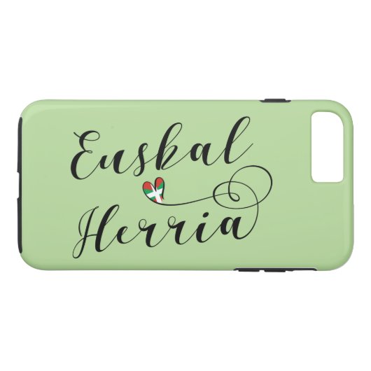 Heart Euskal Herria Mobile Phone Case (Achterkant (Horizontaal))