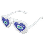 Heart Evil Eye-symbool Aviator Zonnebril (Gekanteld)