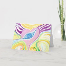 Heart Eye Art Design Wenskaart voor en achter Kaart