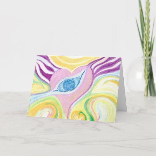 Heart Eye Art Design Wenskaart voor en achter Kaart (Voorkant)