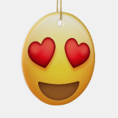 Heart Eye en Kiss Emoji Ornament (Rechts)