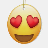 Heart Eye en Kiss Emoji Ornament (Links)