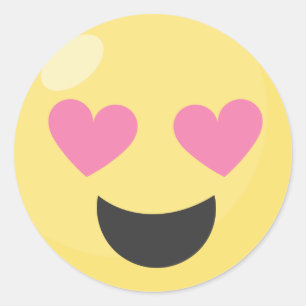 Heart Eye Love Emoji Stickers
