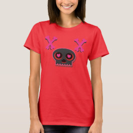 Heart Eyed Cute Skull T-shirt