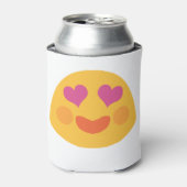 Heart Eyes Emoji Blikjeskoeler (Blikje Voorkant)