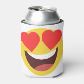 Heart Eyes Emoji Blikjeskoeler (Blikje Voorkant)