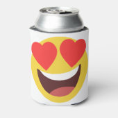 Heart Eyes Emoji Blikjeskoeler (Blikje Achterkant)