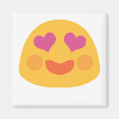 Heart Eyes Emoji Magneet (Voorkant)