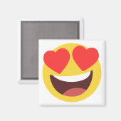 Heart Eyes Emoji Magneet (Voorkant / Achterkant)