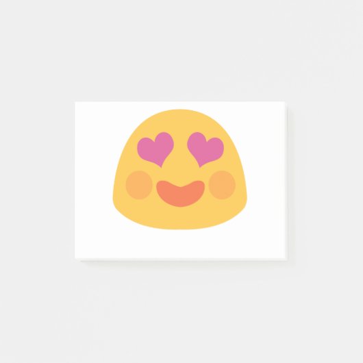 Heart Eyes Emoji Post-it® Notes (Voorkant)