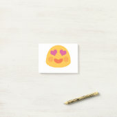 Heart Eyes Emoji Post-it® Notes (Op bureau)