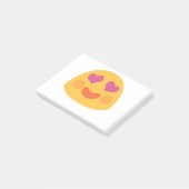 Heart Eyes Emoji Post-it® Notes (Schuin)