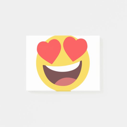Heart Eyes Emoji Post-it® Notes (Voorkant)