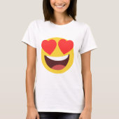 Heart Eyes Emoji T-shirt (Voorkant)