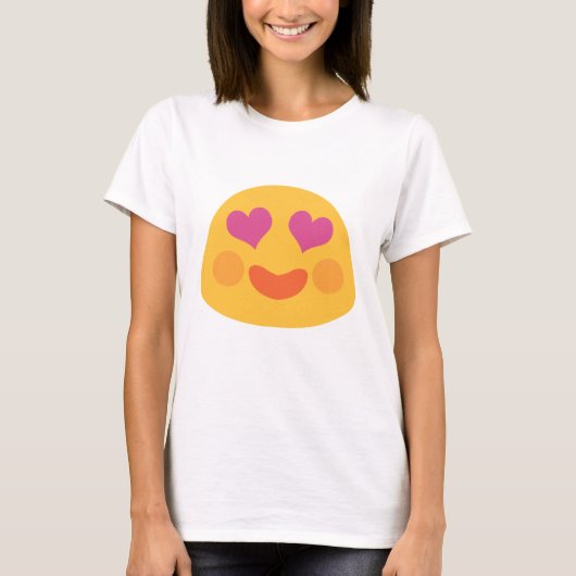 Heart Eyes Emoji T-shirt (Voorkant)