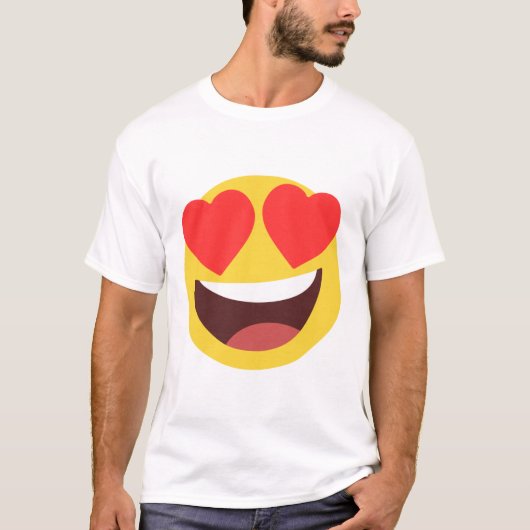 Heart Eyes Emoji T-shirt (Voorkant)