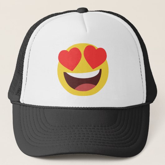 Heart Eyes Emoji Trucker Pet (Voorkant)