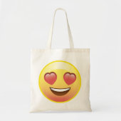 Heart Eyes Happy Love Emoji Canvas tas (Voorkant)