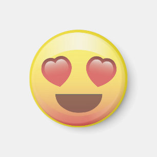 Heart Eyes Happy Love Emoji Magnet
