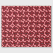 Heart Face Art Abstract Cadeaupapier (Vlak)