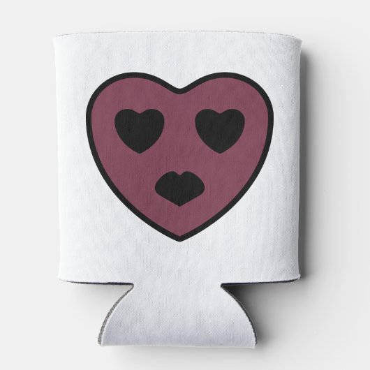 Heart Face Pout Blikjeskoeler (Achterkant)