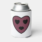 Heart Face Pout Blikjeskoeler (Blikje Achterkant)