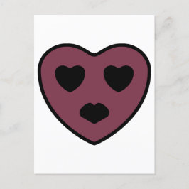 Heart Face Pout Briefkaart