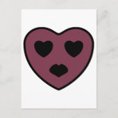 Heart Face Pout Briefkaart (Voorkant)