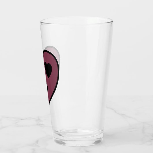 Heart Face Pout Glas (Links)