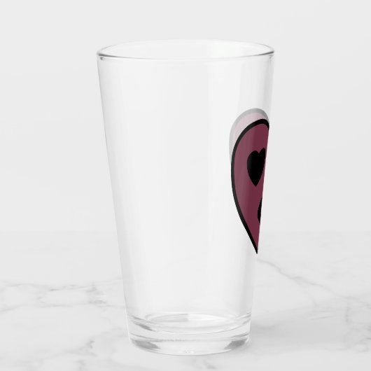 Heart Face Pout Glas (Rechts)
