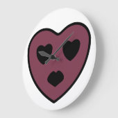 Heart Face Pout Grote Klok (Hoek)