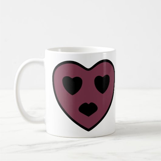 Heart Face Pout Koffiemok (Links)