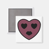 Heart Face Pout Magneet (Voorkant / Achterkant)