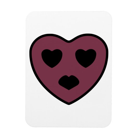 Heart Face Pout Magneet (Verticaal)
