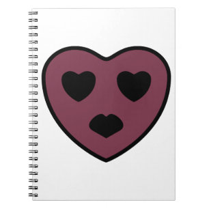 Heart Face Pout Notitieboek