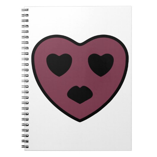 Heart Face Pout Notitieboek (Voorkant)