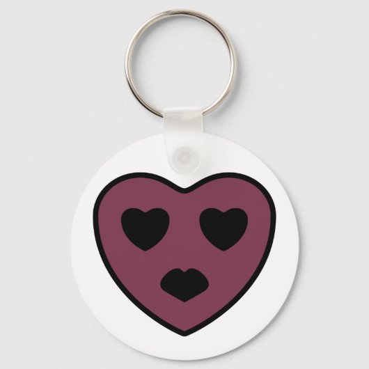 Heart Face Pout Sleutelhanger (Voorkant)