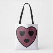 Heart Face Pout Tote Bag (Voorkant)