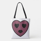 Heart Face Pout Tote Bag (Achterkant)