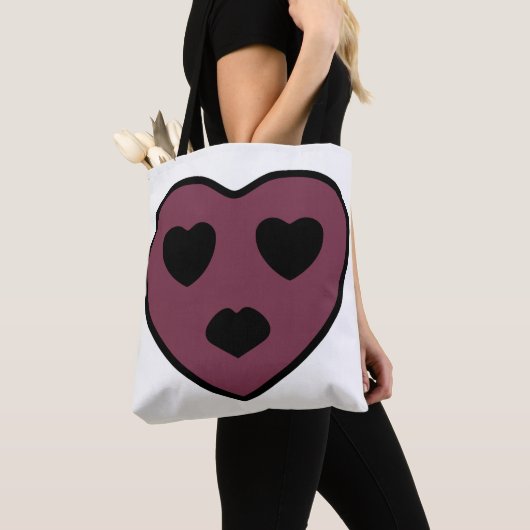 Heart Face Pout Tote Bag (Dichtbij)