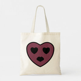 Heart Face Pout Tote Bag