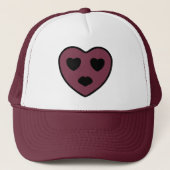 Heart Face Pout Trucker Pet (Voorkant)