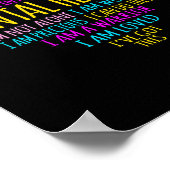 Heart Facts Mental Health Awareness Supporter Grap Poster (Hoek)