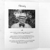 Heart Faded Lijst 4 Foto in Loving Memory Funeral Drieluik Programma (Binnenzijde eerst)