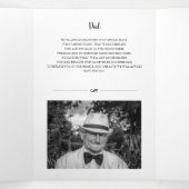 Heart Faded Lijst 4 Foto in Loving Memory Funeral Drieluik Programma (Binnenkant midden)