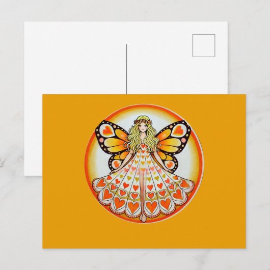 Heart Fairy Briefkaart (Voorkant / Achterkant)