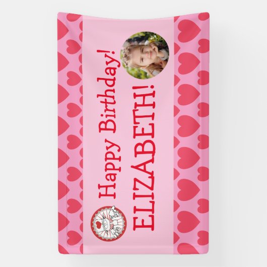 "Heart Fairy"© Verjaardagsfeestbanner Spandoek (Verticaal)